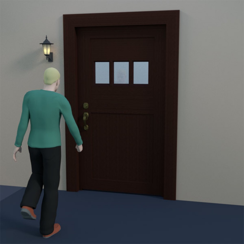 Door Handle Set v2, with Door and Lantern preview image 1